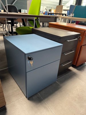 DESTOCKAGE - Rangements - Caisson de bureau mobile 2 tiroirs dont un pour dossier suspendu
