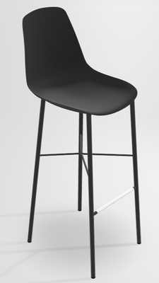 CHAISES ET TABOURETS - Pour tables hauteurs 105 ou 110 cm - DIXIE Chaise haute L.44xP.52xH.117cm-hauteur assise 80cm