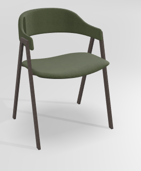 CHAISES ET TABOURETS - Pour tables standards, ht 75 cm, piétement 4 pieds - POPEYE Chaise L.53xP.43xH.77.5cm-hauteur assise 46cm