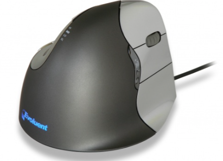 ERGONOMIE - Claviers/Souris/Tapis de souris - Souris ergonomique filaire pour droitier, coloris noir - sur délai
