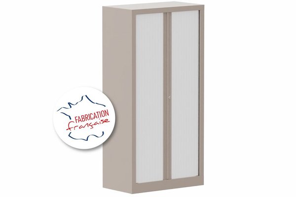 [Pas de famille] - [Pas de sous famille] - Armoire à rideaux H136xL120cm 3 tablettes