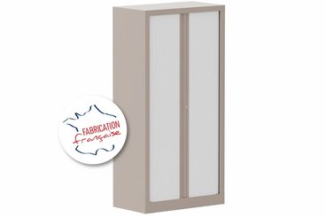 [Pas de famille] - [Pas de sous famille] - Armoire à rideaux H136xL120cm 3 tablettes