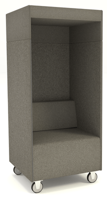 ALCOVE ACOUSTIQUE - Phones Boxes - Phonebox acoustique permet de passer les appels sans gêner les autres, coloris gris foncé