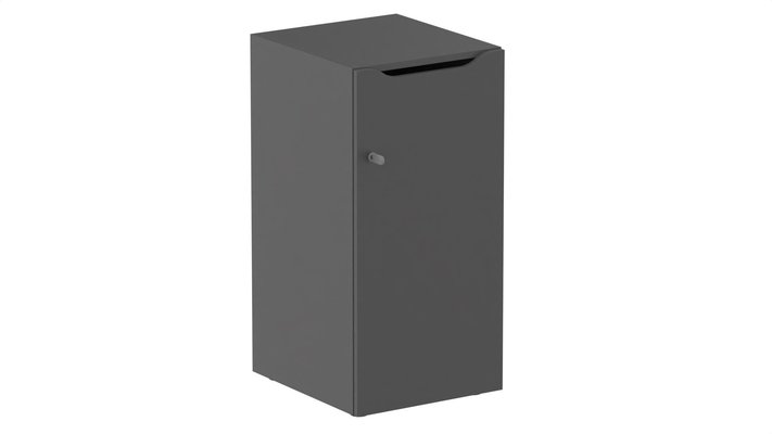 CASIERS - 1 case - Meuble à cases H.92xL.45xP.50cm - 1 case H86cm. porte avec découpe en partie haute. serrure à clé