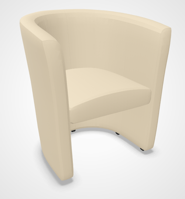 CANAPES - 1 place - CLUB fauteuil 1 place, simili V coloris ivoire