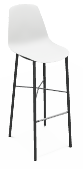 CHAISES ET TABOURETS - Pour tables hauteurs 105 ou 110 cm - DIXIE Chaise haute L.44xP.52xH.117cm-hauteur assise 80cm.