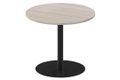 Table ronde diamètre 90cm sur pied colonne acacia/NOIR