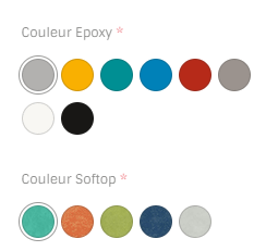 SCOLAIRE - Apprendre - Table TAGE HR plat. ép.26 mm SOFTOP chant ABS arrondis pièt. époxy - 130x50 cm - T3 à T6