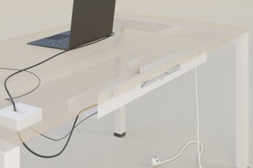 [Pas de famille] - [Pas de sous famille] - Goulotte UNIVERSELLE Longeur 800 x profondeur 125 mm x hauteur 75 mm finition Blanc