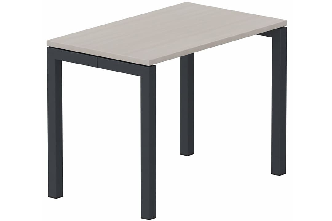 Module composable pied arche L.120xP.60cm, départ, plateau acacia, structure anthracite