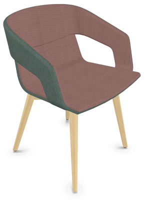 FAUTEUILS/POUFS - 4 pieds bois - MELODY fauteuil 4 pieds bois frêne naturel