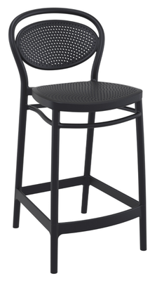 POLYPROPYLENE - CHAISES  - FLORENCE  chaise élegante et confortable Haut.65cm  en polypropylène injectée renforcé de fibre de verre- Finition noir
