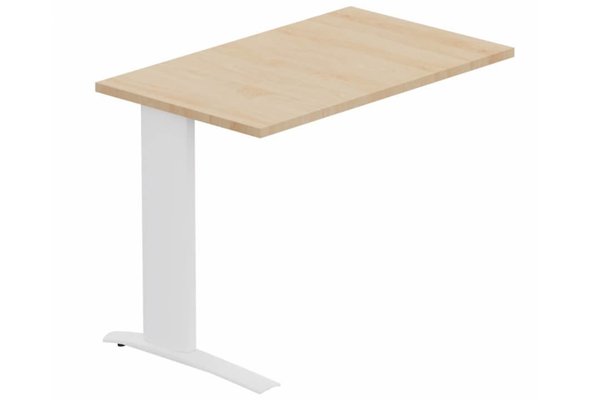 Gamme K1 - Extensions - Plans droits - Retour sur pied, 120x60cm, Hêtre/Blanc