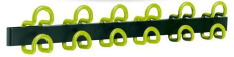 PORTEMANTEAUX - Patères - 6 patères double accroche, avec kit de fix. murale, patères vert anis