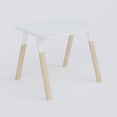 [Pas de famille] - [Pas de sous famille] - Table Keops Bois 140x120 cm de profondeur et hauteur 109 cm . Plateau épaisseur 25mm.