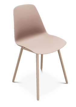 CHAISES ET TABOURETS - Pour tables standards, ht 75 cm, piétement 4 pieds - DIXIE Chaise L.44xP.55xH.82cm-hauteur assise 46cm.