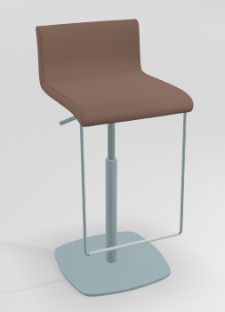 CHAISES ET TABOURETS - Réglables en hauteur - COCKTAIL Tabouret -Finitions : MOSAIC PINK (M330) / PIETEMENT EPOXY : structure coloris LIGHT BLUE MAT (EP59)