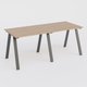 Table Keops Métal 280x120 cm de profondeur et hauteur 109 cm . Plateau épaisseur 25mm.