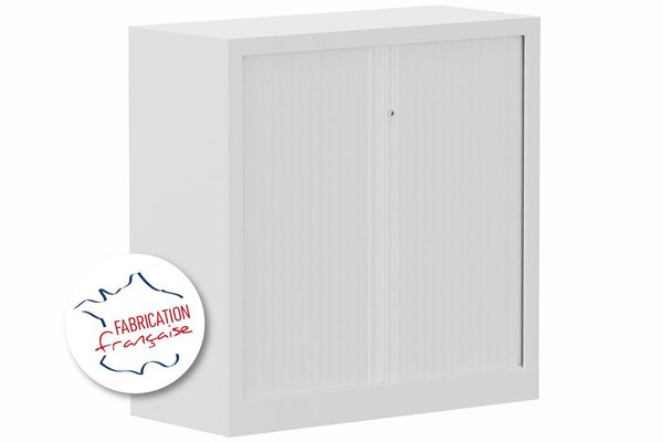 [Pas de famille] - [Pas de sous famille] - Armoire à rideaux H100xL100cm 2 tablettes