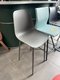 Chaise hauteur 65 cm coque polypro piétement gris