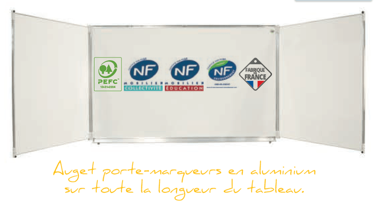 [Pas de famille] - [Pas de sous famille] - TRIPTYQUE tableau en émail H.120xL.200cm (largeur totale volets ouverts : L.400cm) PRIX HORS INSTALLATION
