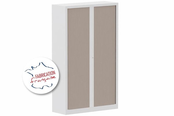 [Pas de famille] - [Pas de sous famille] - Armoire à rideaux H198xL120cm 4 tablettes