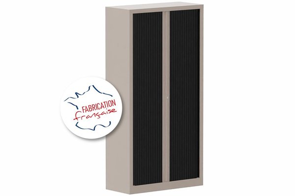 [Pas de famille] - [Pas de sous famille] - Armoire à rideaux H198xL100cm 4 tablettes