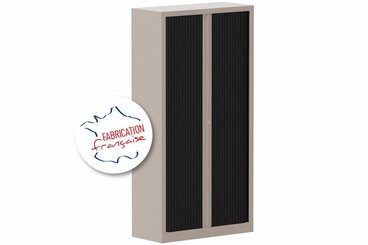[Pas de famille] - [Pas de sous famille] - Armoire à rideaux H198xL100cm 4 tablettes