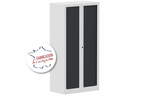 [Pas de famille] - [Pas de sous famille] - Armoire à rideaux H136xL120cm 3 tablettes