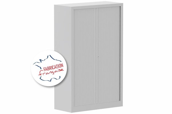 [Pas de famille] - [Pas de sous famille] - Armoire à rideaux H160xL100cm 3 tablettes