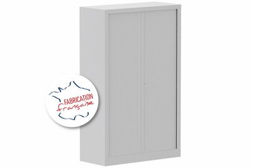 [Pas de famille] - [Pas de sous famille] - Armoire à rideaux H160xL100cm 3 tablettes