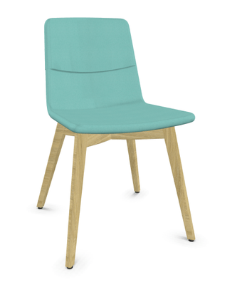 FAUTEUILS/POUFS - 4 pieds bois - MELODY chaise 4 pieds bois frêne naturel