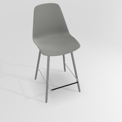 CHAISES ET TABOURETS - Pour tables hauteur 90 cm - PETALE Chaise haute L.46xP.51.5xH.101.5cm-hauteur assise 65.5cm