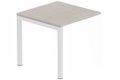 Module composable pied arche L.80xP.80cm, suivant, plateau acacia, structure blanc