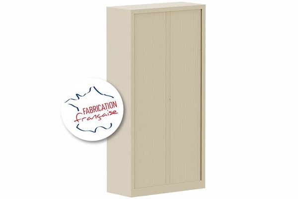 [Pas de famille] - [Pas de sous famille] - Armoire à rideaux H198xL100cm 4 tablettes