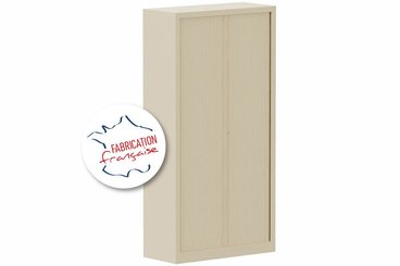 [Pas de famille] - [Pas de sous famille] - Armoire à rideaux H198xL100cm 4 tablettes
