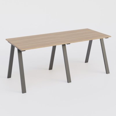 [Pas de famille] - [Pas de sous famille] - Table Keops Métal 280x120 cm de profondeur et hauteur 109 cm . Plateau épaisseur 25mm.