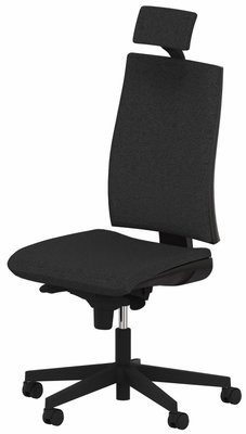 OPERATIVE - Dossier tissu - Fauteuil ZEN tissu manager avec têtière, sans accotoirs TISSU ANTHRACITE
