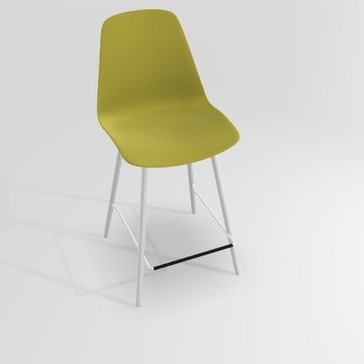 CHAISES ET TABOURETS - Pour tables hauteur 90 cm - PETALE Chaise haute L.46xP.51.5xH.101.5cm-hauteur assise 65.5cm