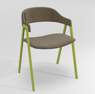 CHAISES ET TABOURETS - Pour tables standards, ht 75 cm, piétement 4 pieds - POPEYE Chaise L.53xP.43xH.77.5cm-hauteur assise 46cm