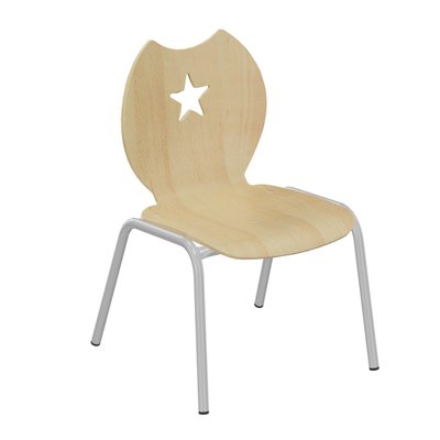 SCOLAIRE - Decouvrir - Chaise NÉMO II coque Étoile bois Blueprotech® pièt. époxy - T2