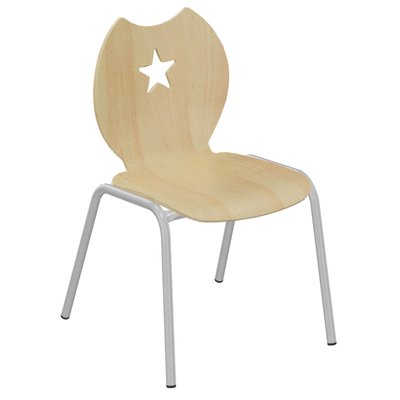 SCOLAIRE - Decouvrir - Chaise NÉMO II coque Étoile bois Blueprotech® pièt. époxy - T3