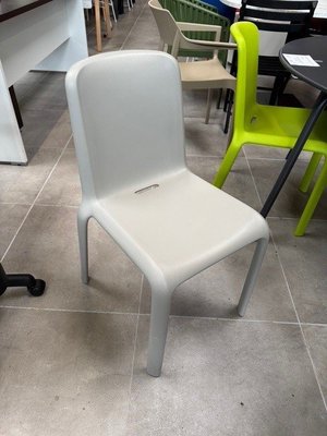 DESTOCKAGE - Chaise - Chaise visiteur polypropylène gris clair