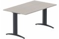 Module composable pied i, L.120xP.80cm, départ, plateau acacia, structure anthracite, plateau acacia, structure anthracite