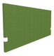 SECRET Panneau-écran acoustique H74cm pour poste solo L.160cm. 2 faces tissu BERTA coloris vert. pinces de fixation réglables en hauteur coloris Blanc
