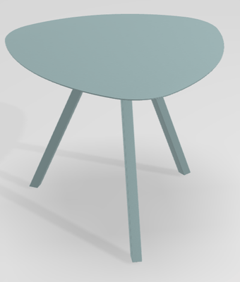 TABLES TRIUM - Tables hauteur 75 cm - TRIUM Table basse forme triangulaire L.50xP.50xH.40cm, noire