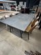 Table de réunion 160 x 110 cm plateau béton et piétement antracite