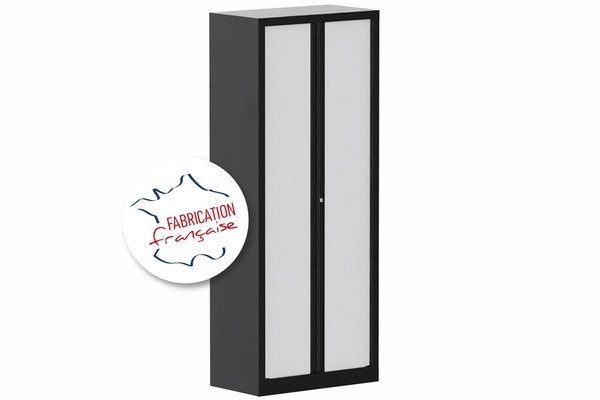 [Pas de famille] - [Pas de sous famille] - Armoire à rideaux H198xL80cm 4 tablettes