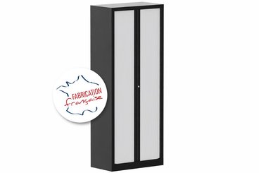 [Pas de famille] - [Pas de sous famille] - Armoire à rideaux H198xL80cm 4 tablettes