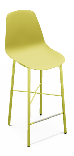 CHAISES ET TABOURETS - Pour tables hauteur 90 cm - DIXIE Chaise haute L.44xP.52xH.101.5cm-hauteur assise 65cm.